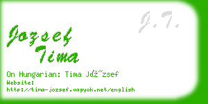 jozsef tima business card